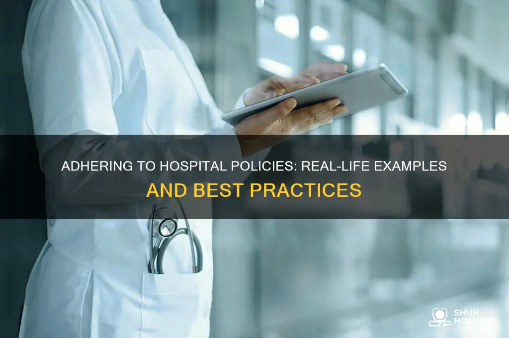how have you follow the hospital policies and procedures examples