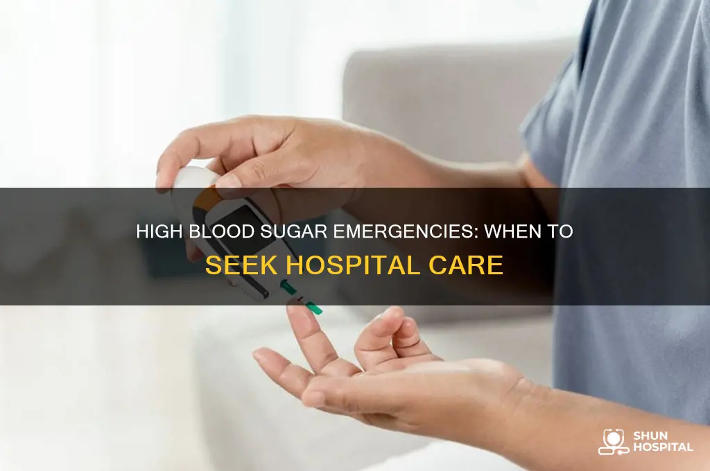 how high blood sugar hospital