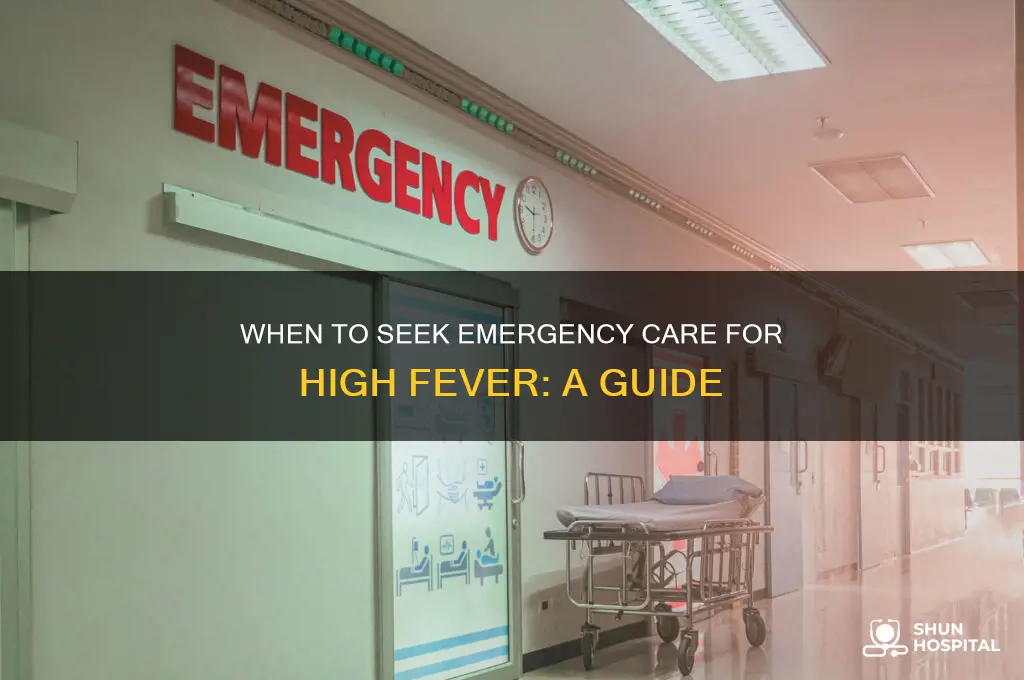 how high fever before hospital
