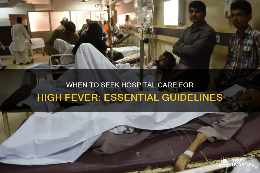 how high fever for hospital