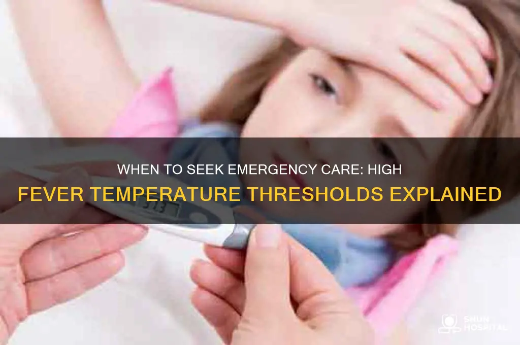 how high temp before hospital