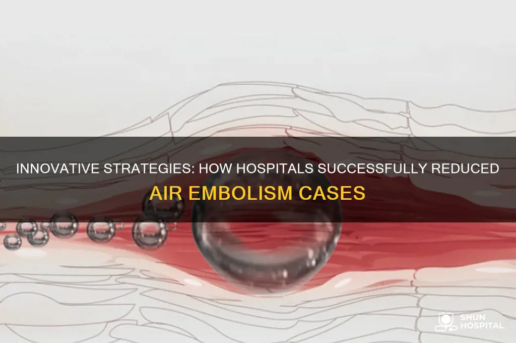 how hospital decreased air embolisms