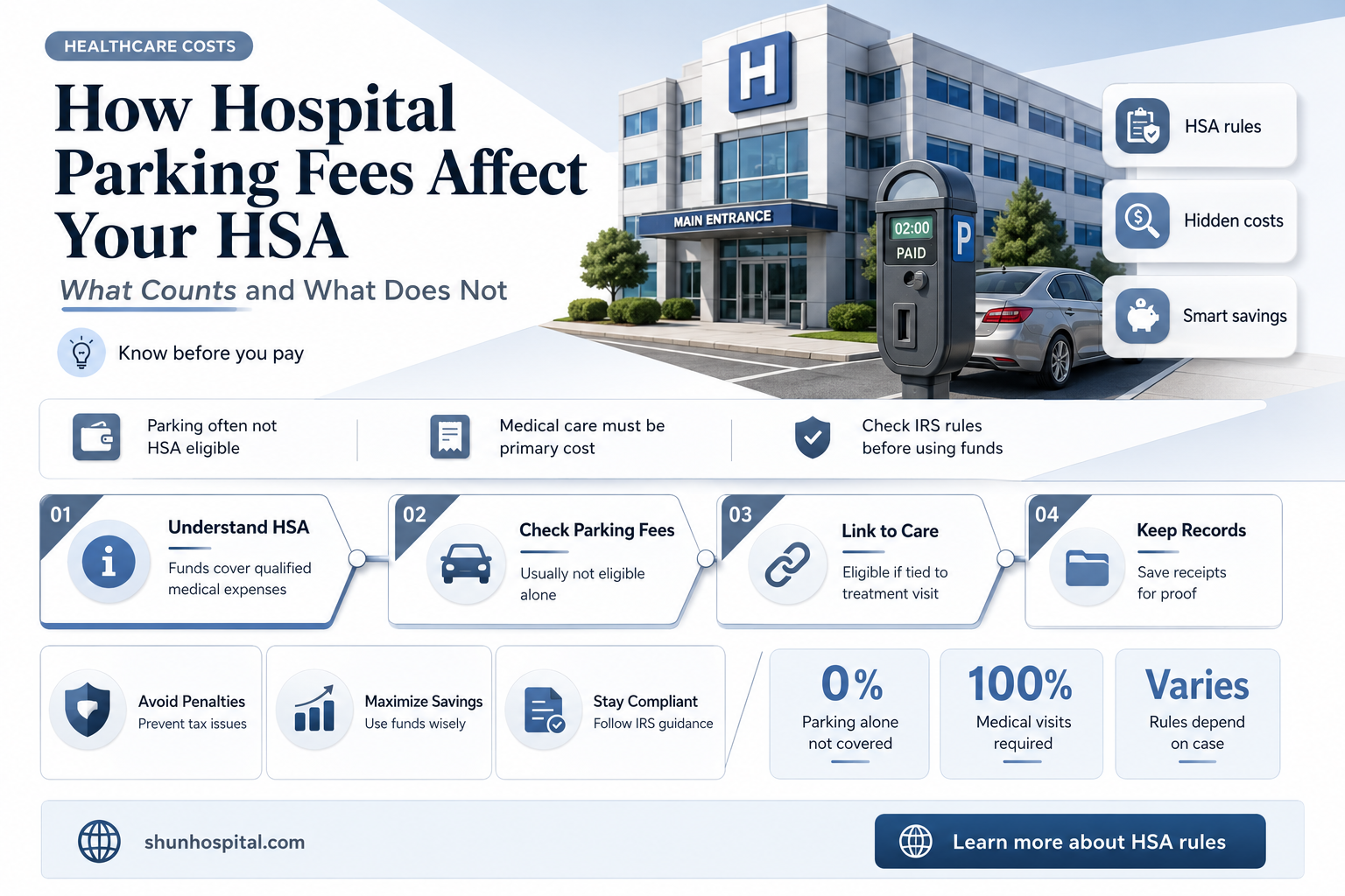are hospital parking fees applicable to hsa