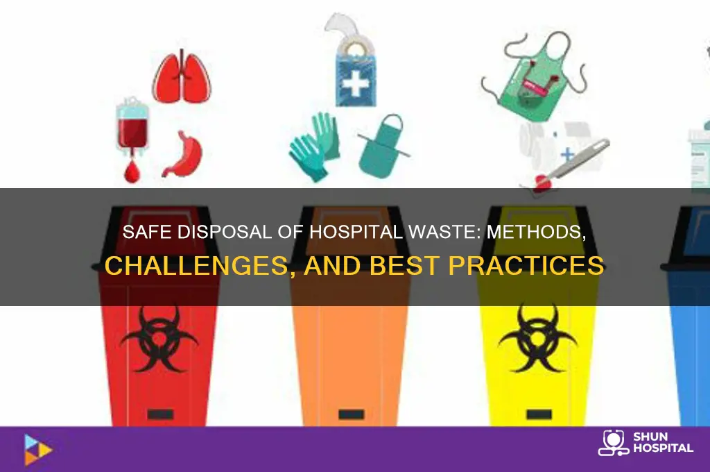 how hospital waste is disposed