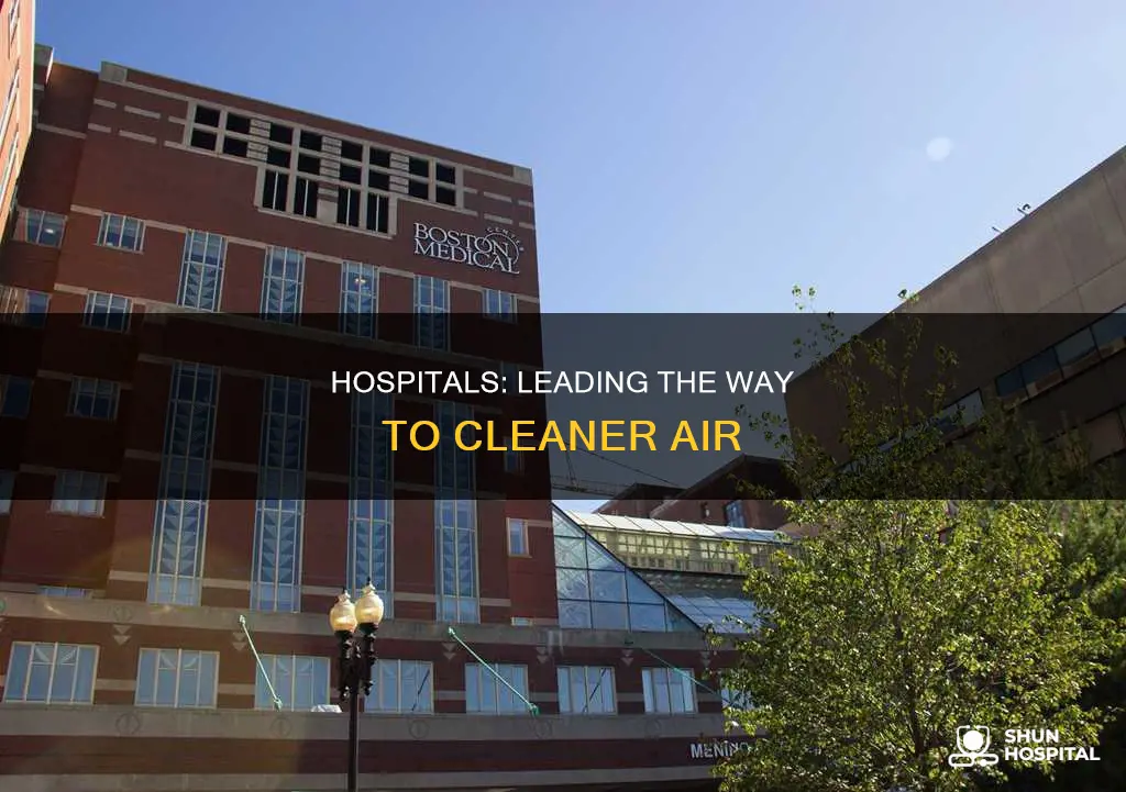 how hospitals contribute to a cleaner air