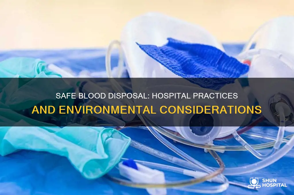 how hospitals dispose of blood