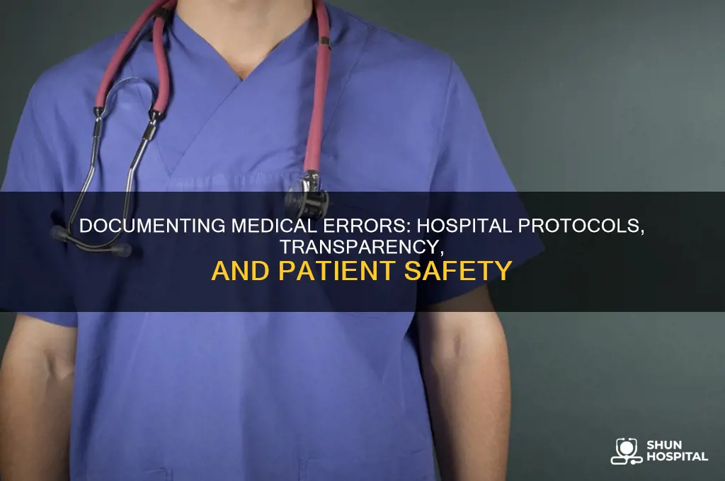 how hospitals document medical errors