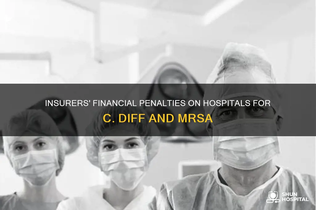 how insurers punish hospitals financially for c dif and mersa
