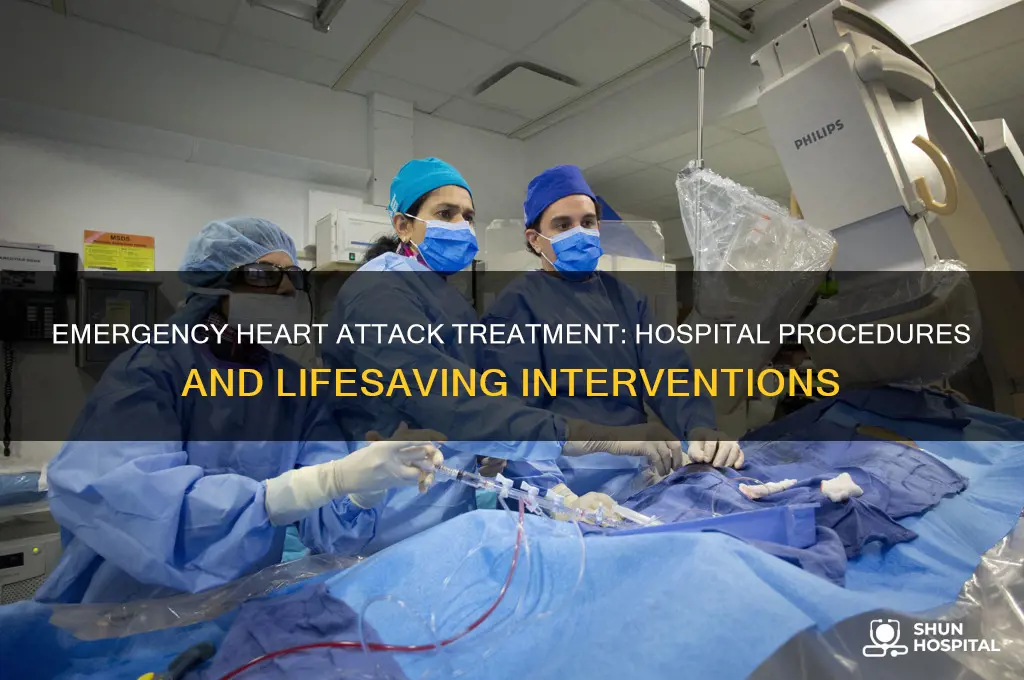 how is a heart attack treated at the hospital