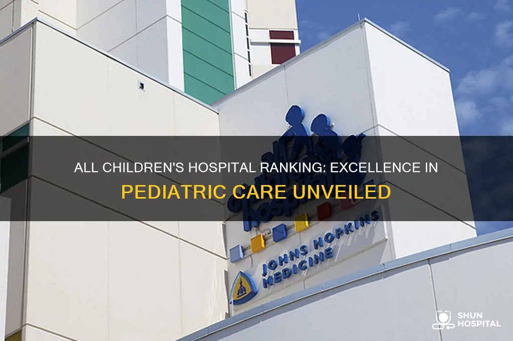 how is allchildrens hospital ranking