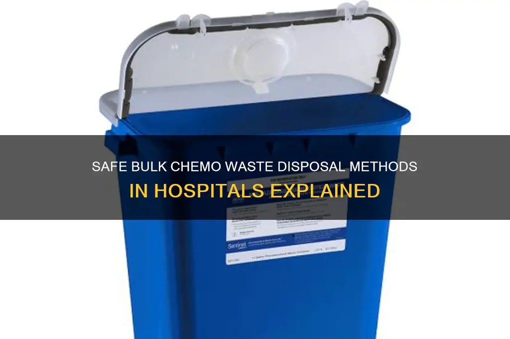 how is bulk chemo waste disposed in the hospital