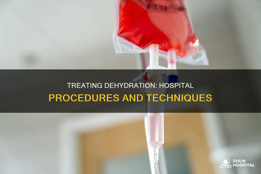 how is dehydration treated in a hospital