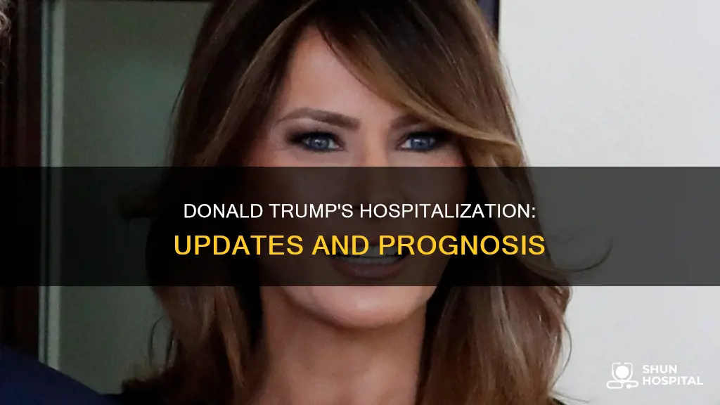 how is donald trump doing in hospital