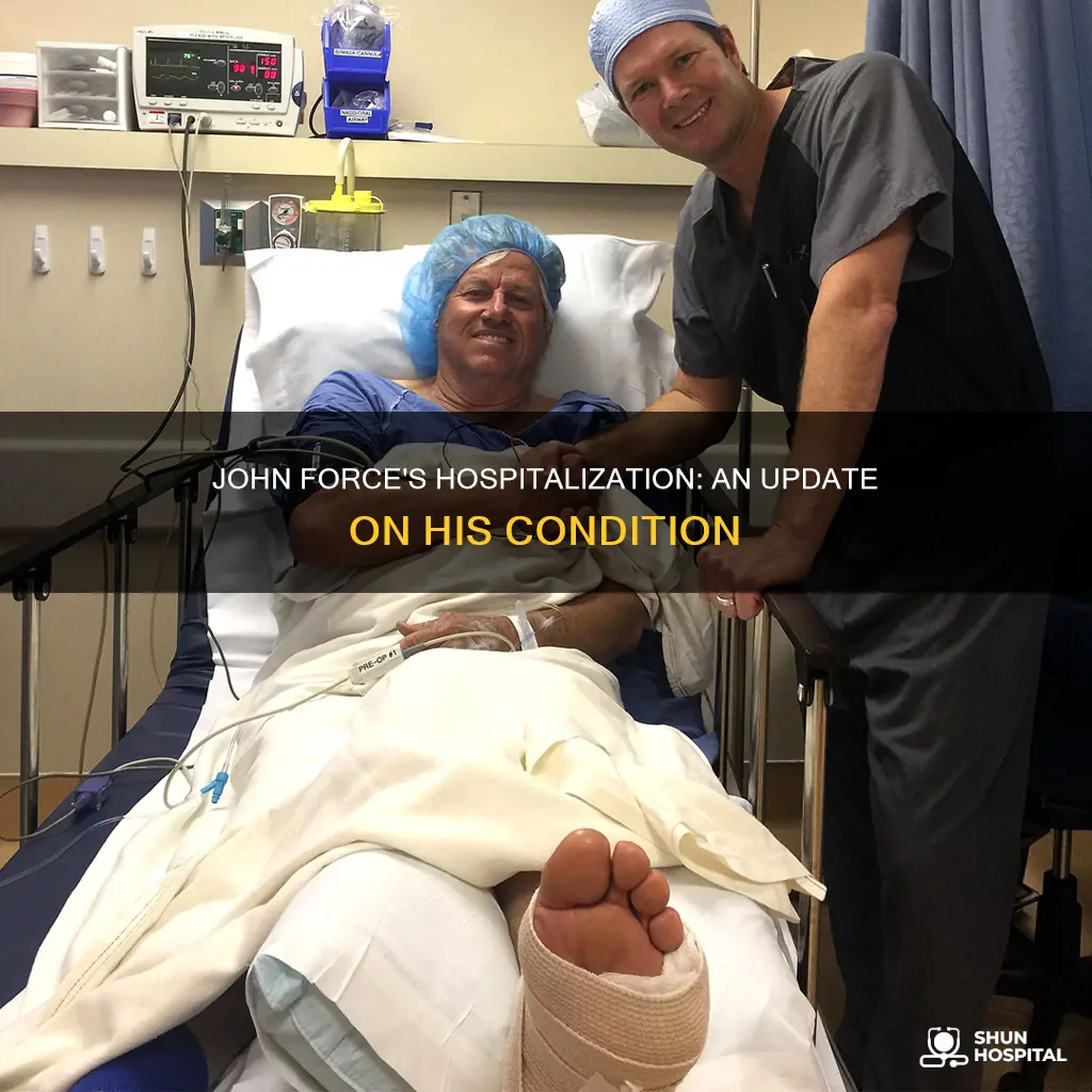 how is john force doing in hospital