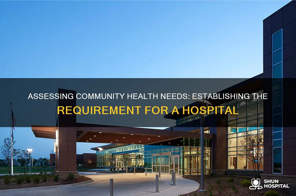 how is need established for a hospital in a community