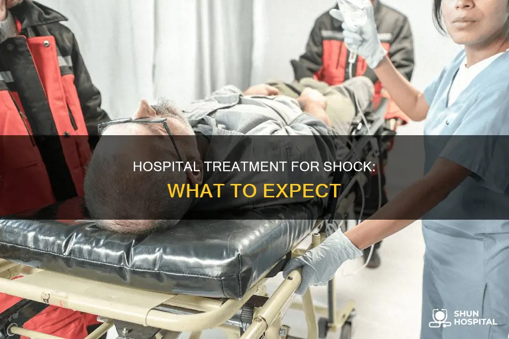 how is shock treated in a hospital