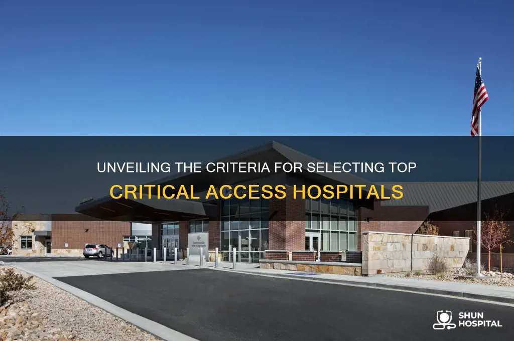 how is the top 10 critical access hospitals pixked