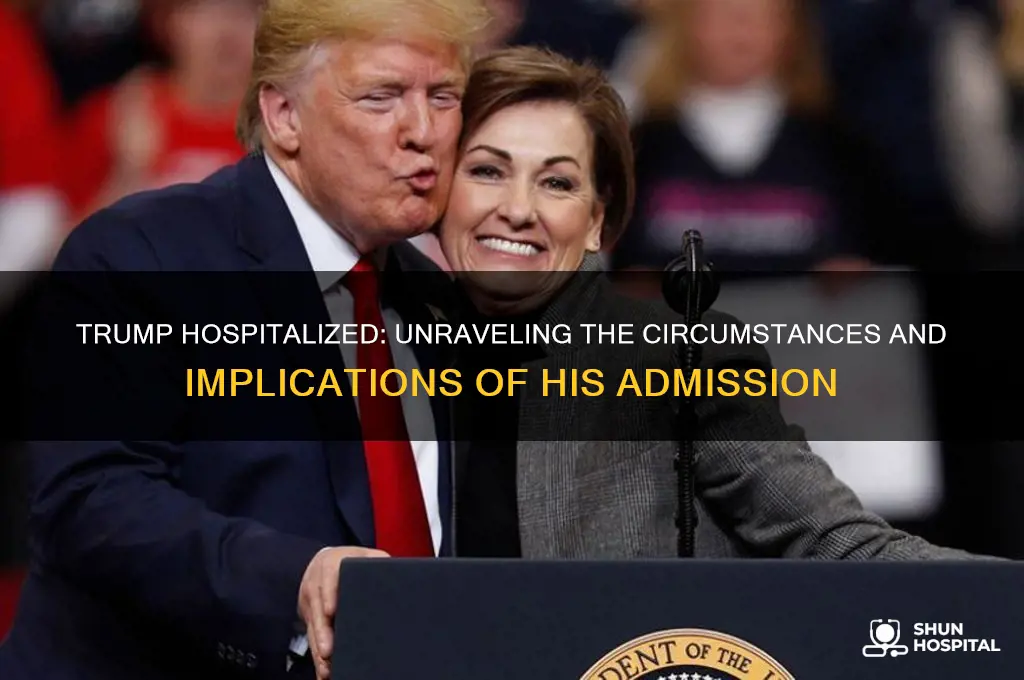 how is trump in hospital