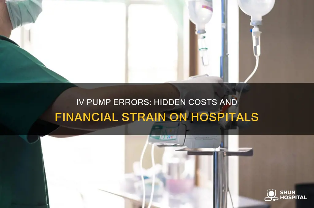 how iv pump error increase financial burden o the hospital