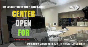 Bettendorf Trinity Hospital Blood Center Hours: Late Night Availability
