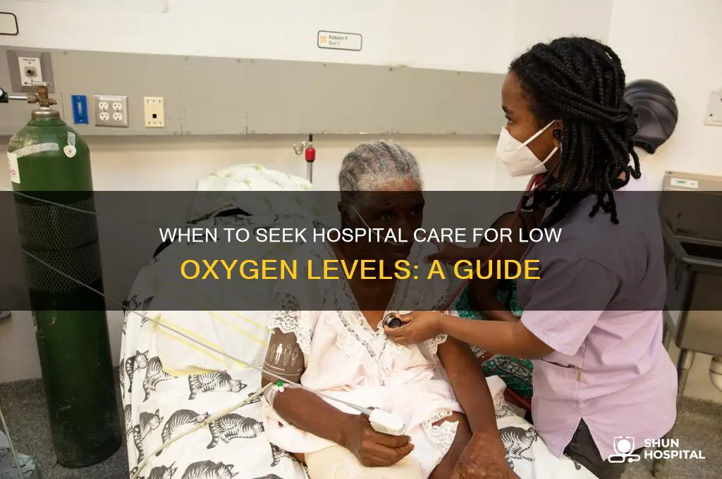 how low oxygen before hospital