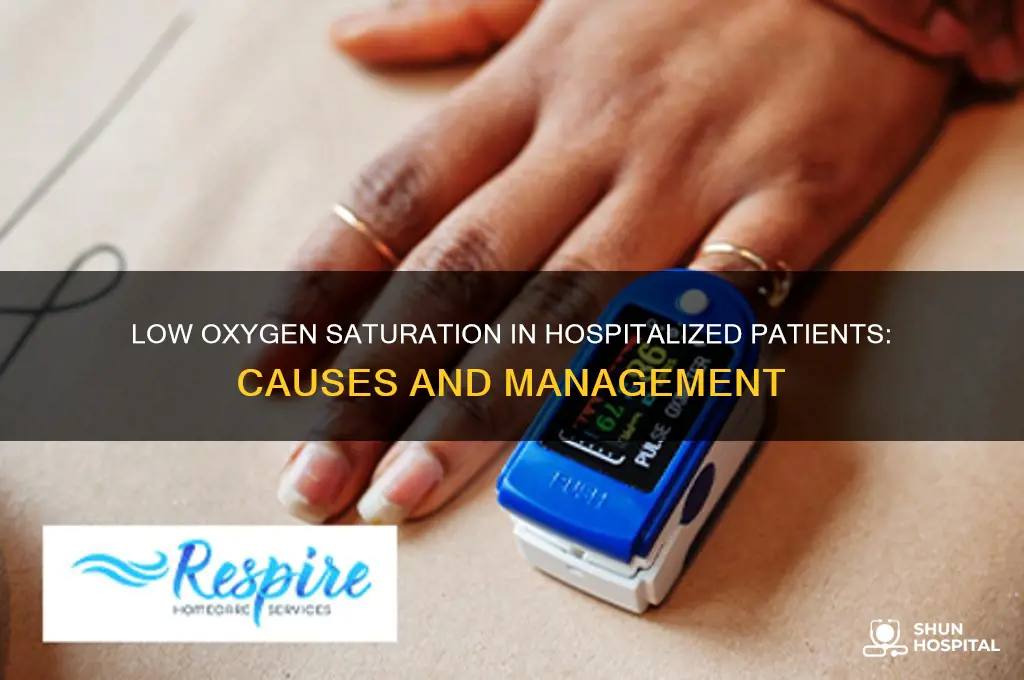 how low oxygen sats hospitalized