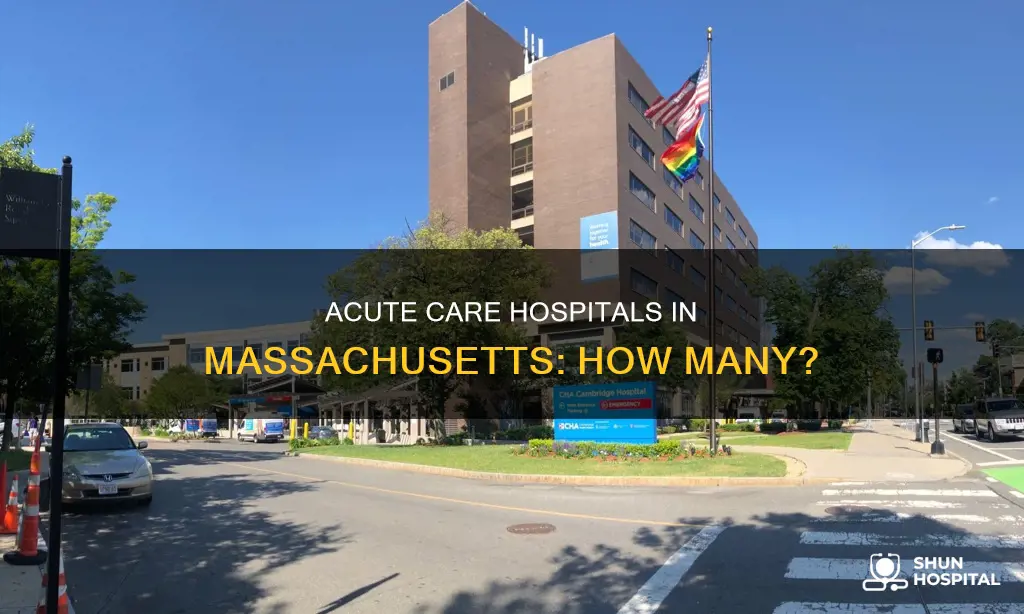 how many acute care hospitals in massachusetts