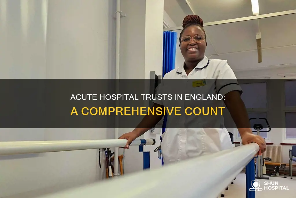 how many acute hospital trusts in england