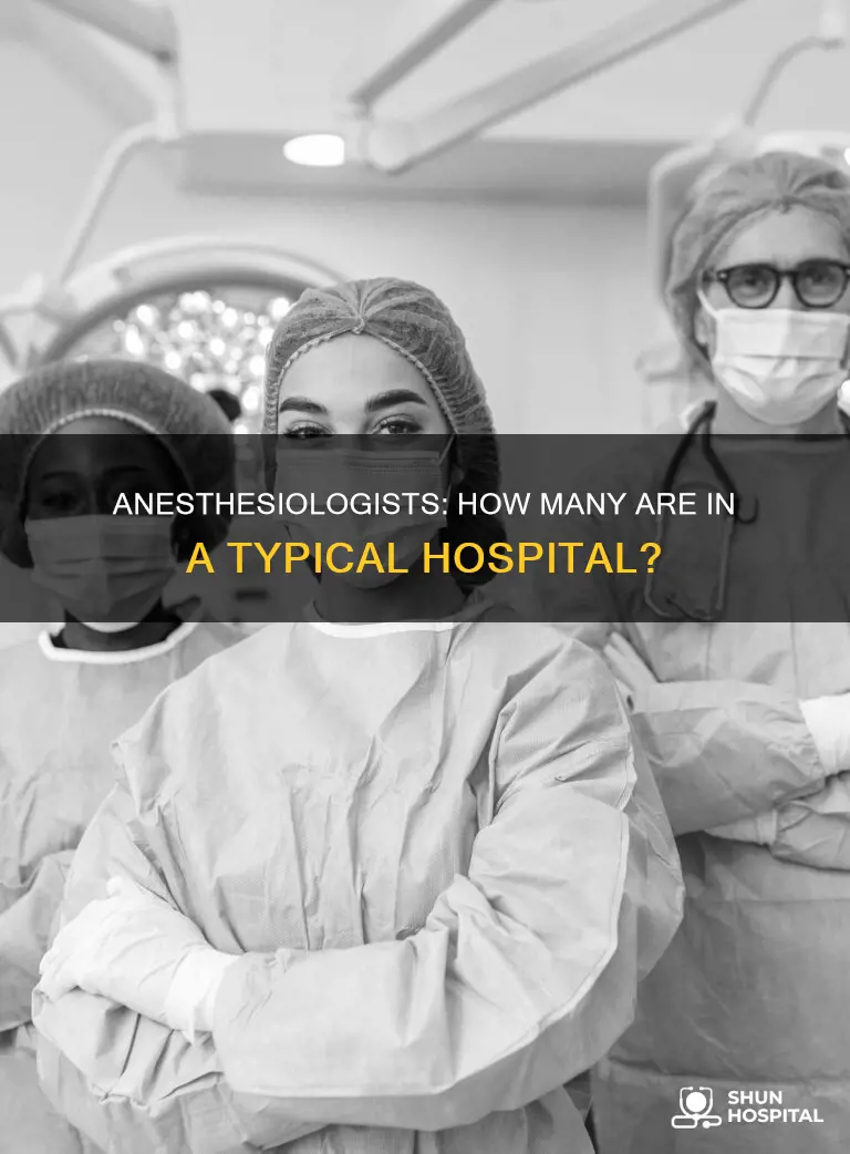 how many anesthesiologists are in a hospital