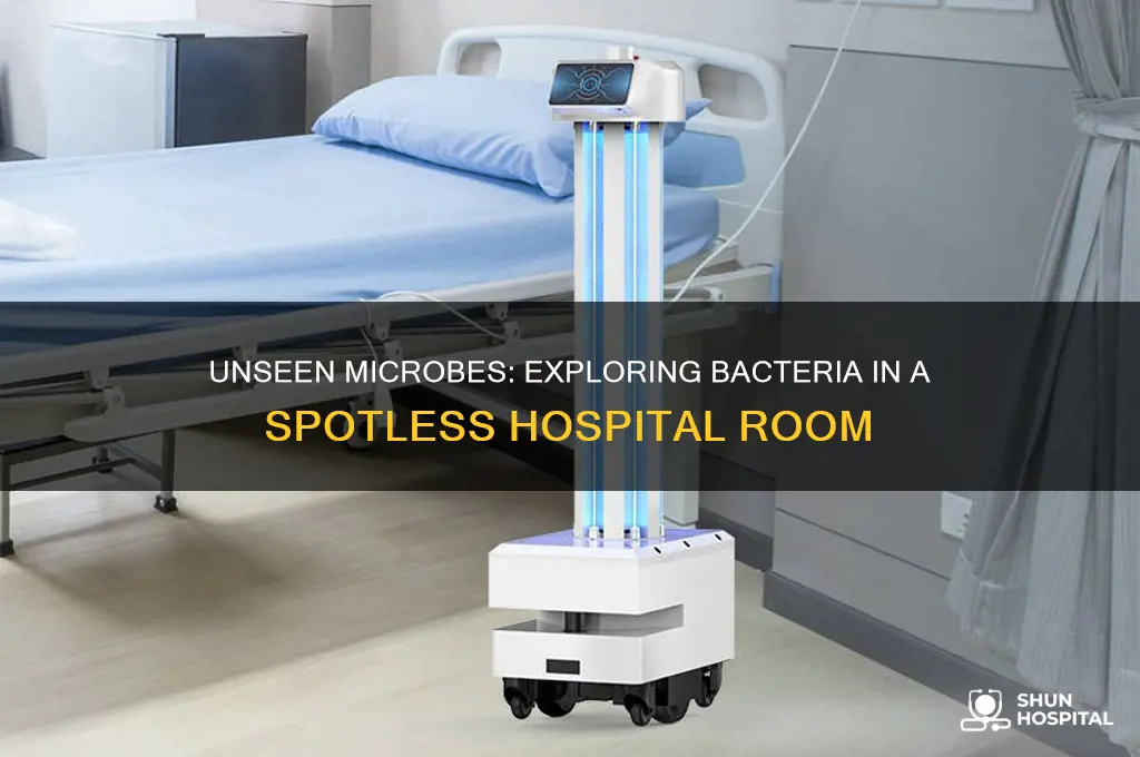 how many bacteria live in this clean hospital room