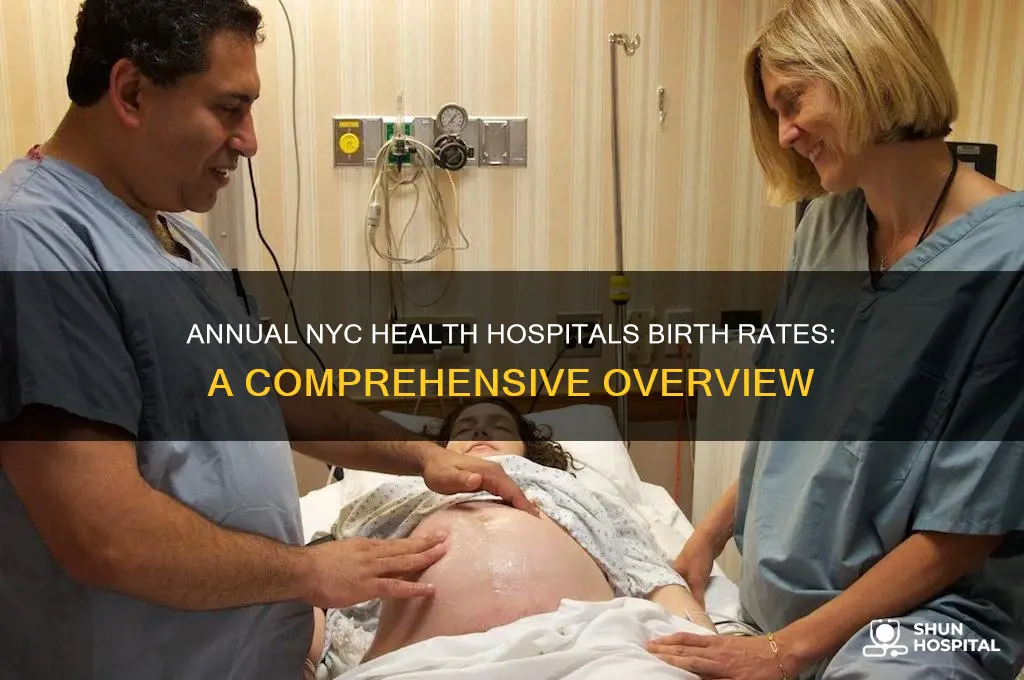 how many births at the nyc health hospitals yearly