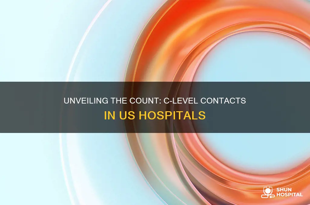 how many c-level contacts in hospitals in us