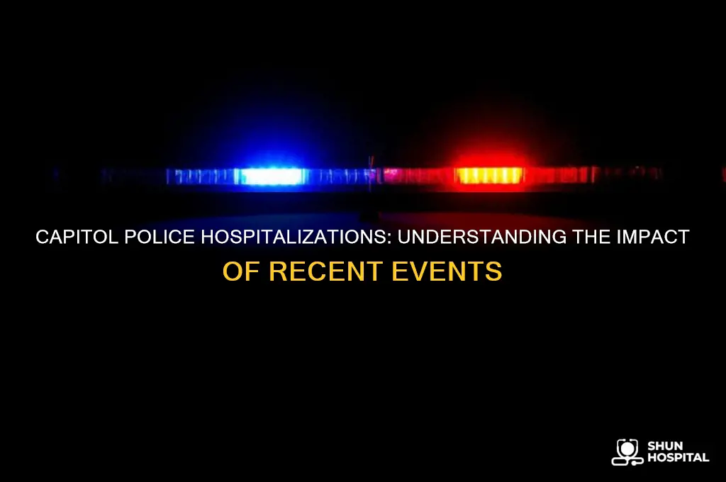 how many capitol police hospitalized