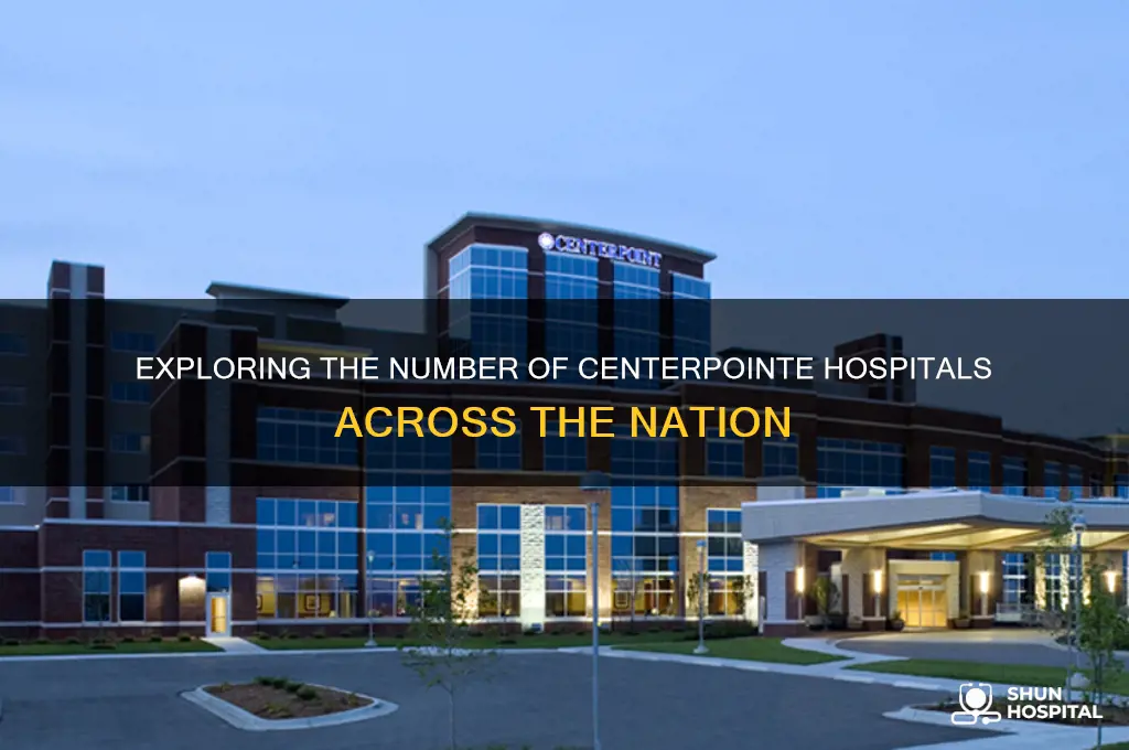 how many centerpointe hospitals