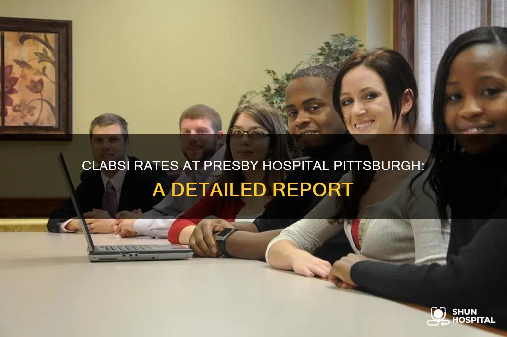 how many clabsi were reported at presby hospital pittsburgh