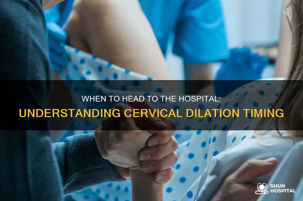 how many cm dilated before doctor sends you to hospital