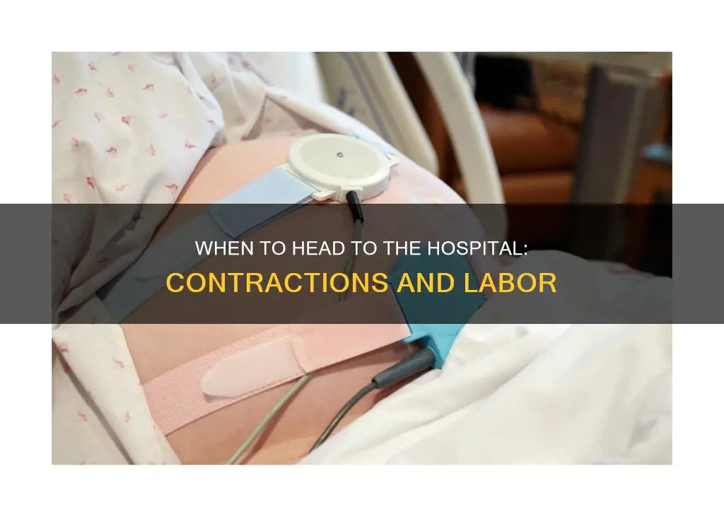 how many contractions an hour before hospital