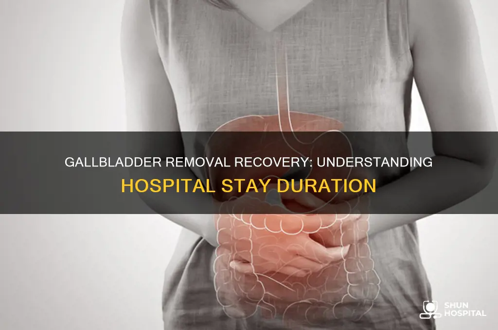 how many days are you hospitalized after gallbladder removal