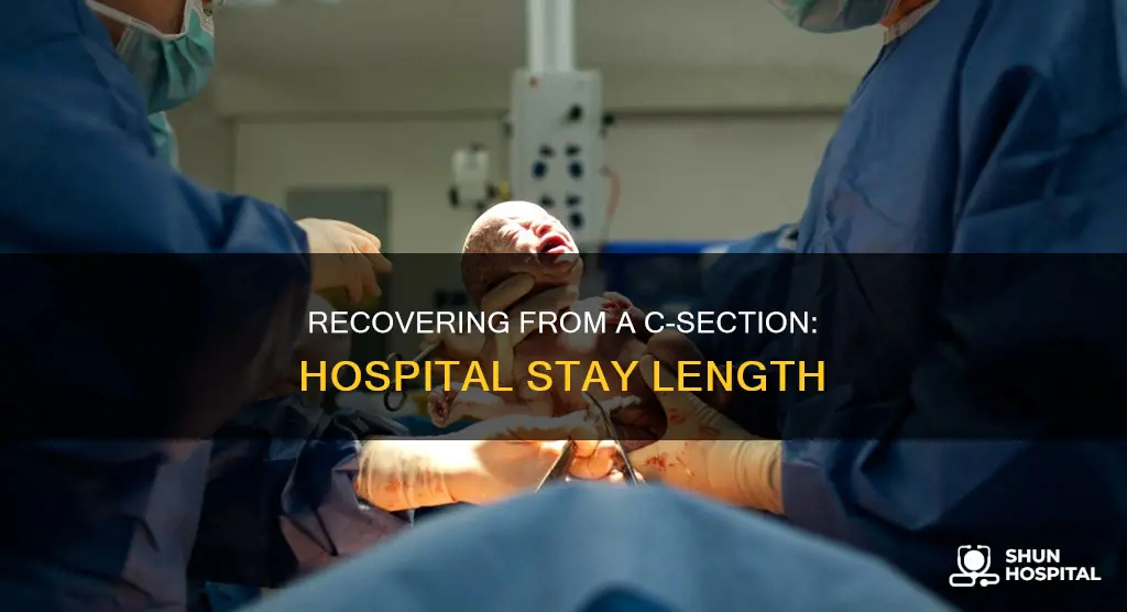 how many days in hospital after cesarean