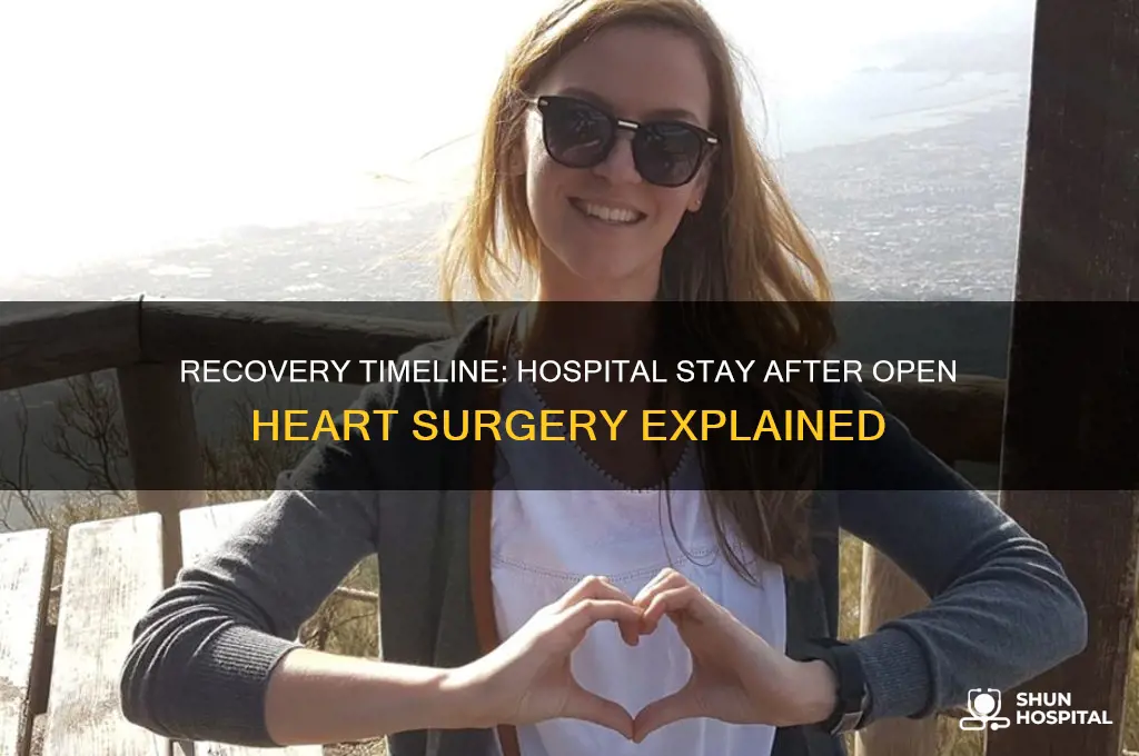 how many days in hospital after open heart surgery