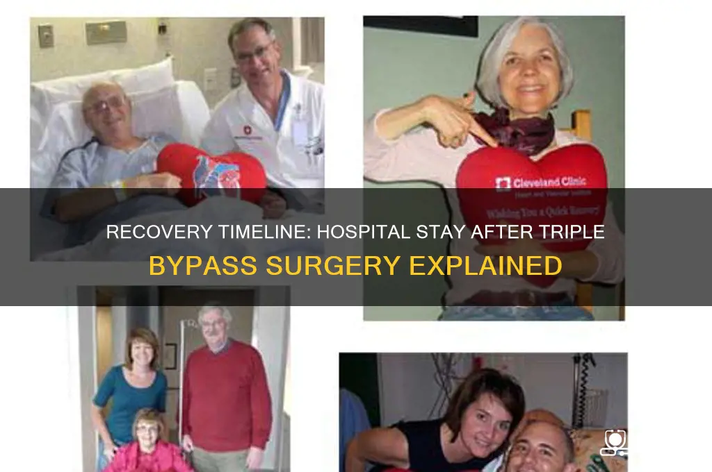 how many days in hospital after triple bypass surgery