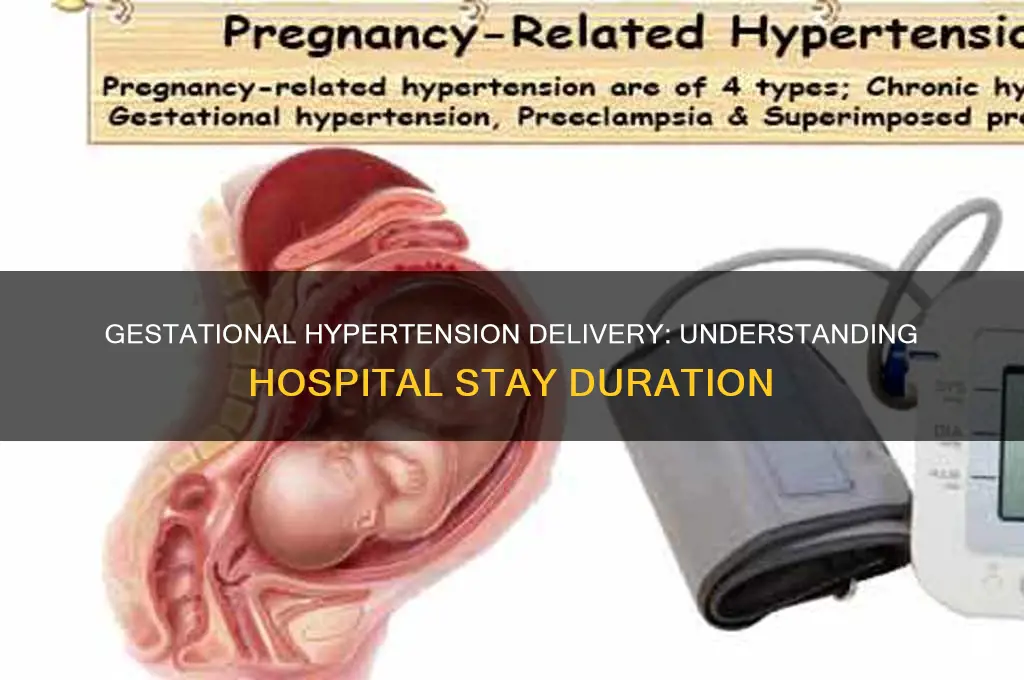 how many days in hospital for gestational hypertension delivery
