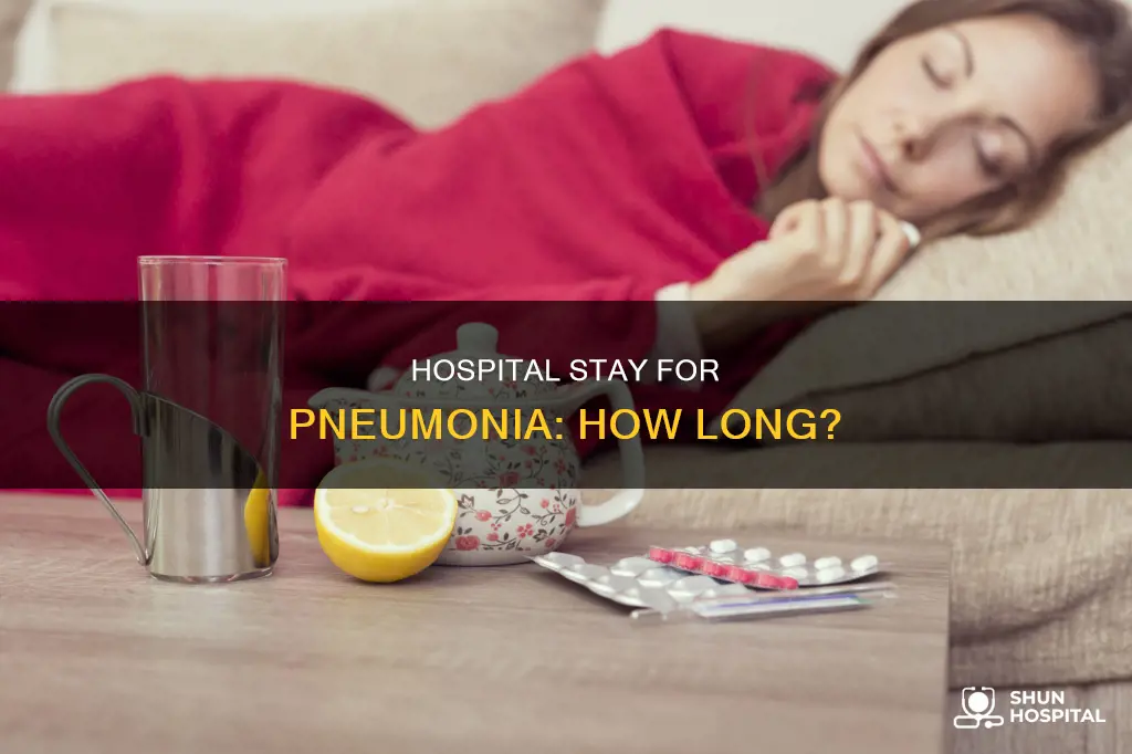 how many days in hospital for pneumonia