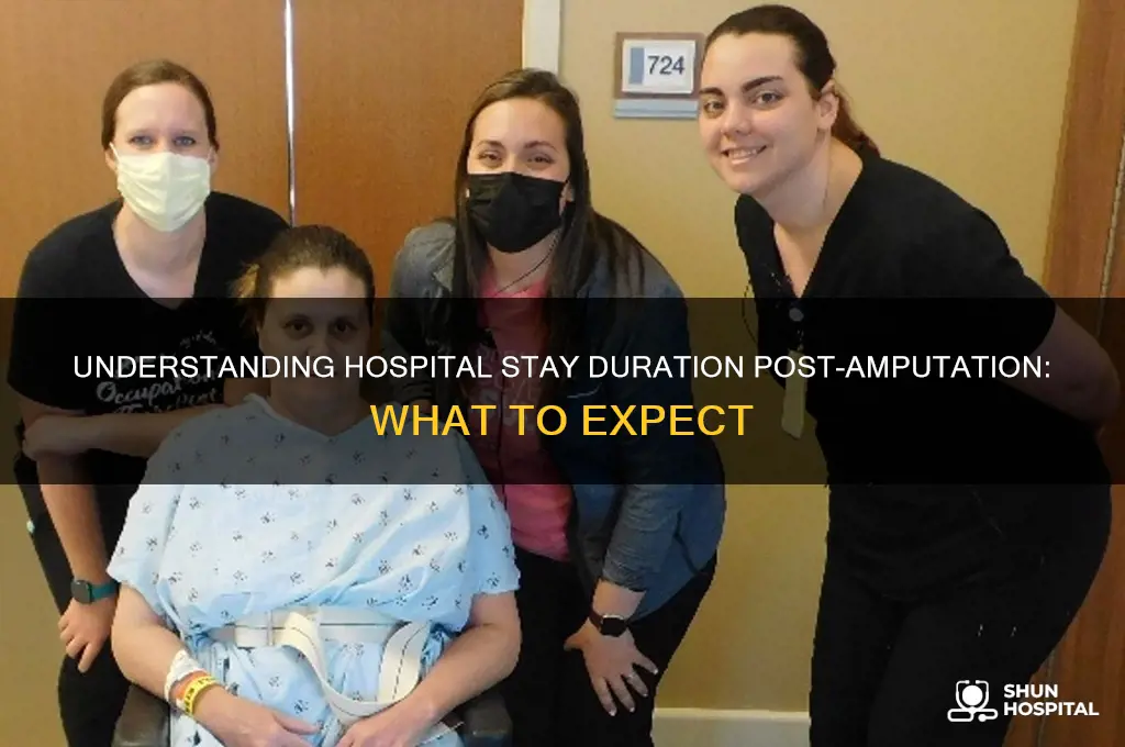 how many days spent in the hospital after an amputation