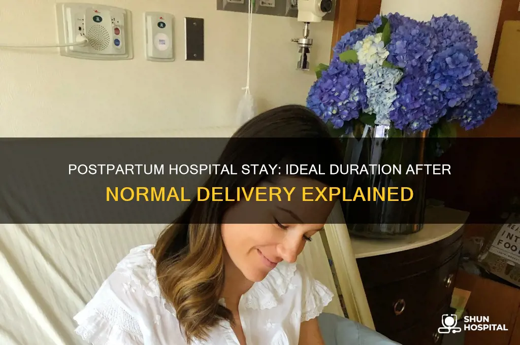 how many days to stay in hospital after normal delivery