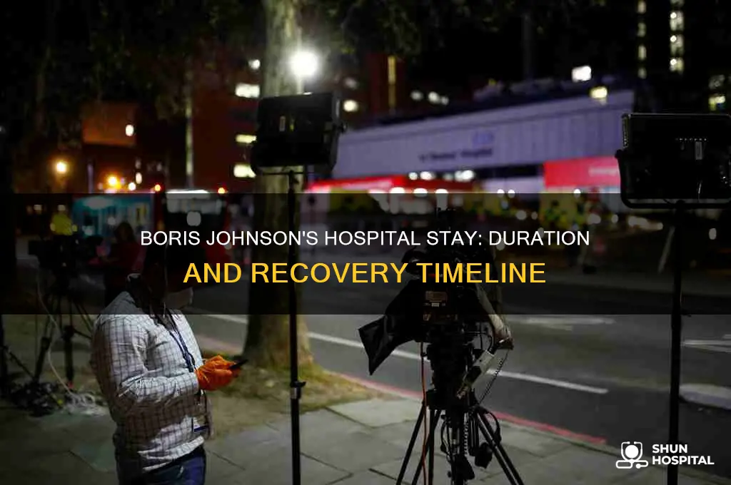 how many days was boris johnson in the hospital
