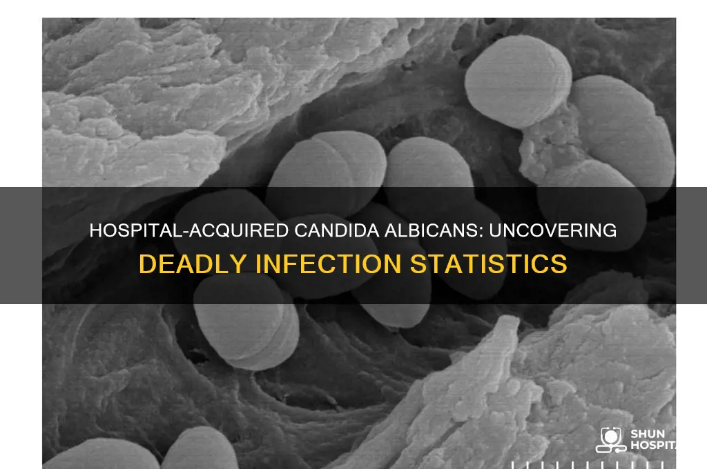 how many deaths of hospital aquired candida albicans are there