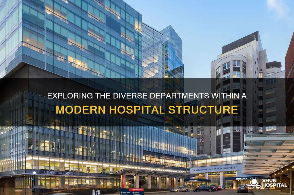 how many department do we have in a hospital