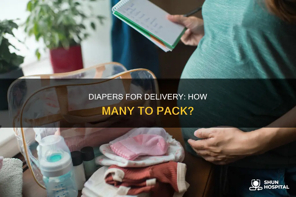 how many diapers to bring to hospital