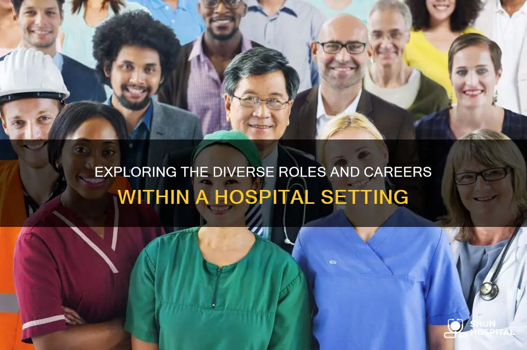 how many different jobs are there in a hospital